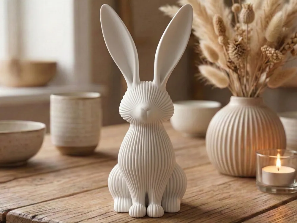 Coelho Decorativo 3D
